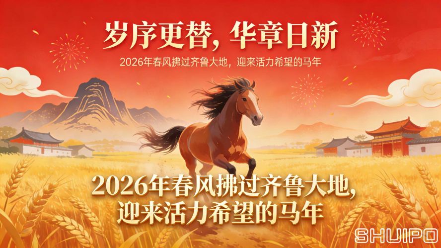 智馭風云，馬到功成 ——水泊智能攜全體員工，祝您新春快樂，闔家安康！